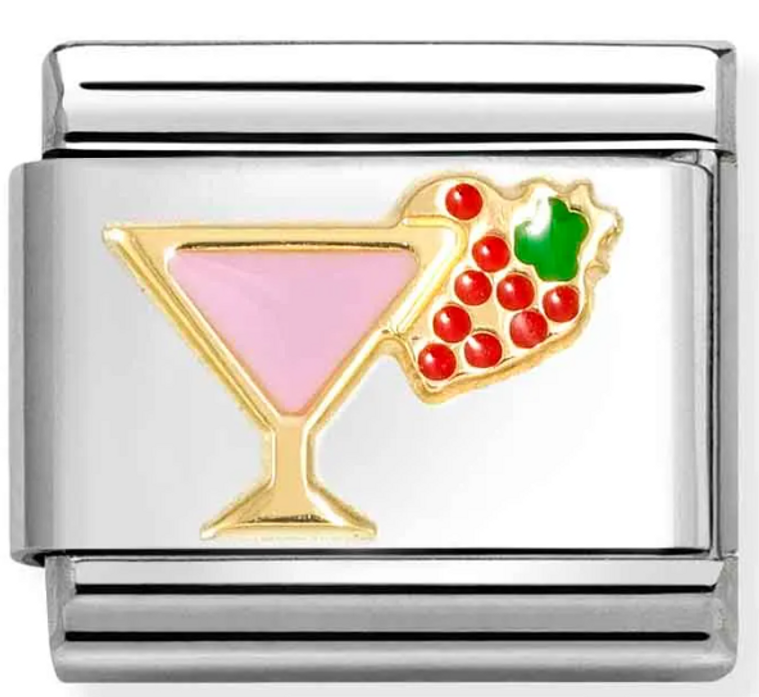 Nomination Link 18K zawieszka złoto Różowy drink 030272 88.png